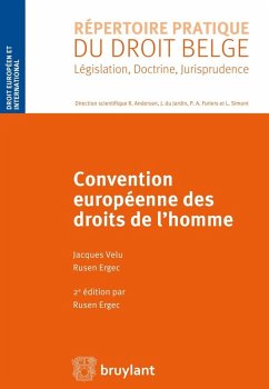 Convention européenne des droits de l'homme (eBook, ePUB) - Ergec, Rusen; Velu, Jacques