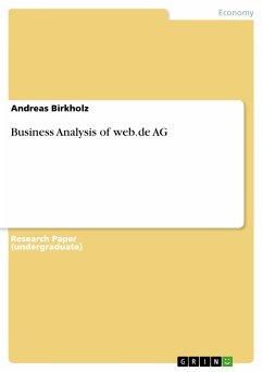 Business Analysis of web.de AG (eBook, ePUB) - Birkholz, Andreas