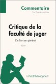 Critique de la faculté de juger de Kant - De l'art en général (Commentaire) (eBook, ePUB)