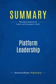 Summary: Platform Leadership (eBook, ePUB)