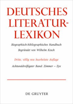 Zimmer - Zyrl / Deutsches Literatur-Lexikon Band 38