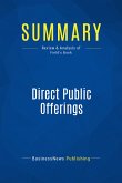 Summary: Direct Public Offerings (eBook, ePUB)