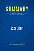 Summary: Execution (eBook, ePUB)