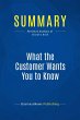 Summary: What the Customer Wants You to... - Bild 1