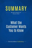 Summary: What the Customer Wants You to Know (eBook, ePUB)