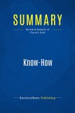 Summary: Know-How (eBook, ePUB)