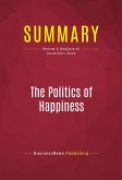 Summary: The Politics of Happiness (eBook, ePUB)