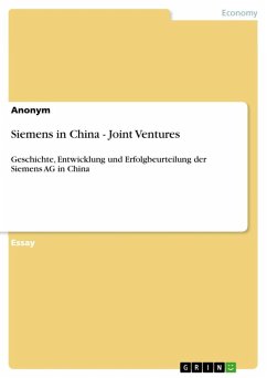 Siemens in China - Joint Ventures (eBook, ePUB)