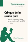 Critique de la raison pure de Kant - L'espace et le temps comme formes à priori de la sensibilité (Commentaire) (eBook, ePUB)