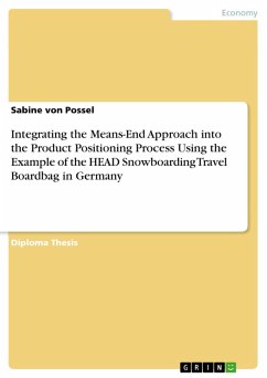 Integrating the Means-End Approach into the Product Positioning Process Using the Example of the HEAD Snowboarding Travel Boardbag in Germany (eBook, ePUB) - von Possel, Sabine