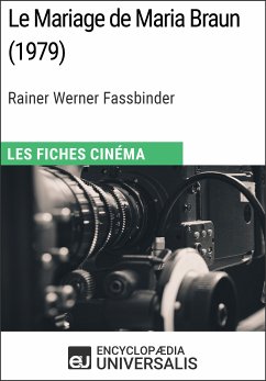 Le Mariage de Maria Braun de Rainer Werner Fassbinder (eBook, ePUB) von ...