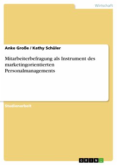 Mitarbeiterbefragung als Instrument des marketingorientierten Personalmanagements (eBook, ePUB) - Große, Anke; Schüler, Kathy