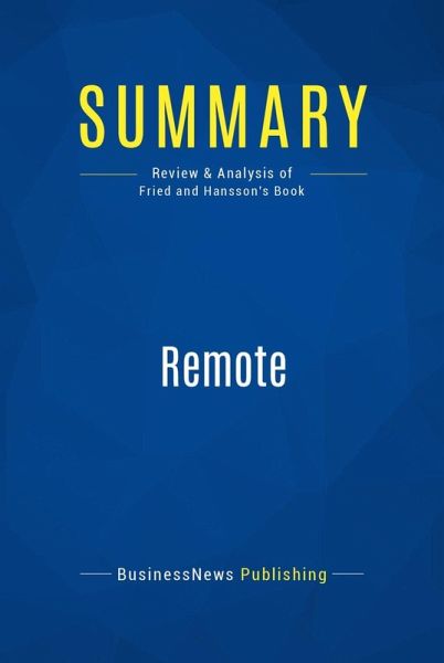 Summary: Remote (eBook, ePUB)