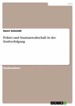 Polizei und Staatsanwaltschaft in der Strafverfolgung (eBook, ePUB) - Schmidt, Henri
