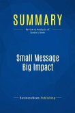 Summary: Small Message Big Impact (eBook, ePUB)