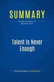 Summary: Talent Is Never Enough (eBook, ePUB)