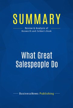 Summary: What Great Salespeople Do (eBook, ePUB) - BusinessNews Publishing