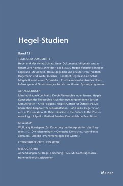 Hegel-Studien Band 12 (eBook, PDF)