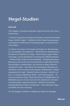 Hegel-Studien Band 28 (eBook, PDF)