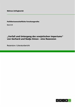 "Verfall und Untergang des sowjetischen Imperiums" von Gerhard und Nadja Simon - eine Rezension (eBook, ePUB)