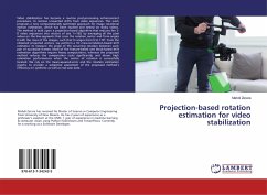 Projection-based rotation estimation for video stabilization