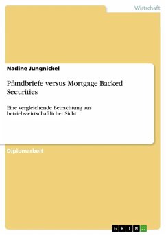 Pfandbriefe versus Mortgage Backed Securities: Eine vergleichende Betrachtung aus betriebswirtschaftlicher Sicht (eBook, ePUB) - Jungnickel, Nadine