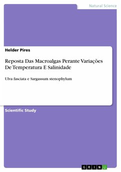 Reposta Das Macroalgas Perante Variações De Temperatura E Salinidade (eBook, ePUB) - Pires, Helder