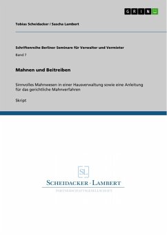 Mahnen und Beitreiben (eBook, ePUB) - Scheidacker, Tobias; Lambert, Sascha