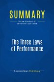 Summary: The Three Laws of Performance (eBook, ePUB)