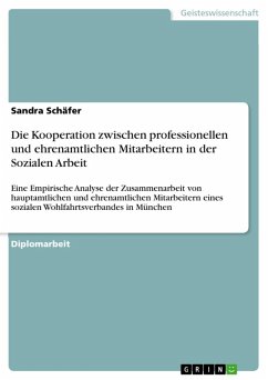 Die Kooperation zwischen professionellen und ehrenamtlichen Mitarbeitern in der Sozialen Arbeit (eBook, ePUB)