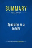 Summary: Speaking as a Leader (eBook, ePUB)