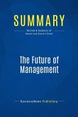 Summary: The Future of Management (eBook, ePUB)