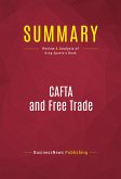 Summary: CAFTA and Free Trade (eBook, ePUB)