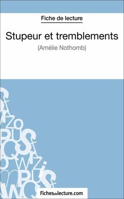 Cover Stupeur et tremblements d'Amélie Nothomb (Fiche de lecture) (eBook, ePUB)