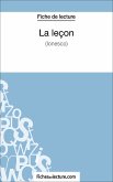 La leçon - Ionesco (Fiche de lecture) (eBook, ePUB)