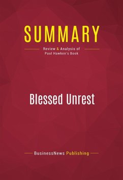 Cover Summary: Blessed Unrest (eBook, ePUB)