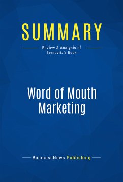 Summary: Word of Mouth Marketing (eBook, ePUB) - BusinessNews Publishing