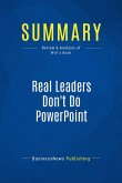 Summary: Real Leaders Don't Do PowerPoint (eBook, ePUB)