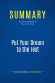 Summary: Put Your Dream to the Test (eBook, ePUB)
