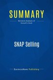 Summary: SNAP Selling (eBook, ePUB)