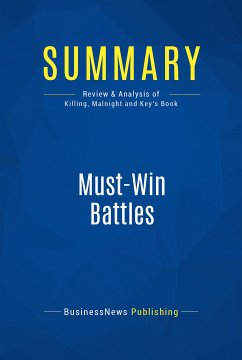 Summary: Must-Win Battles (eBook, ePUB) - BusinessNews Publishing