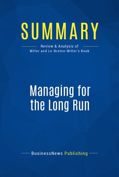 Summary: Managing for the Long Run (eBook, ePUB) - BusinessNews Publishing