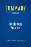 Summary: Predictable Success (eBook, ePUB)