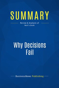 Summary: Why Decisions Fail (eBook, ePUB) - Businessnews Publishing