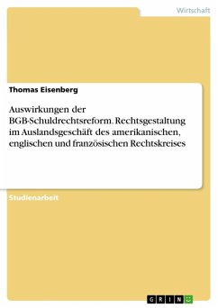 Erläuterung der Auswirkungen der BGB-Schuldrechtsreform unter der Berücksichtigung der Rechtsgestaltung im Auslandsgeschäft des amerikanischen, englischen und französischen Rechtskreises (eBook, ePUB) - Eisenberg, Thomas