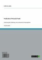 Predicates of Personal Taste (eBook, ePUB)