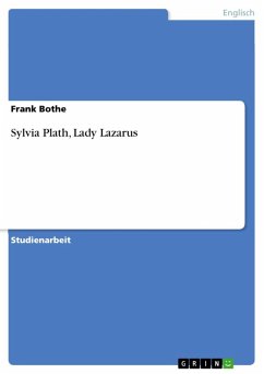 Sylvia Plath, Lady Lazarus (eBook, ePUB) - Bothe, Frank