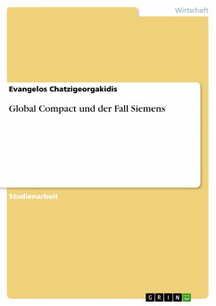 Global Compact und der Fall Siemens (eBook, ePUB) - Chatzigeorgakidis, Evangelos