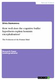 How well does the cognitive buffer hypothesis explain hominin encephalisation? (eBook, PDF)