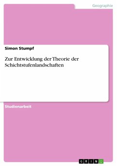 Zur Entwicklung der Theorie der Schichtstufenlandschaften (eBook, ePUB)